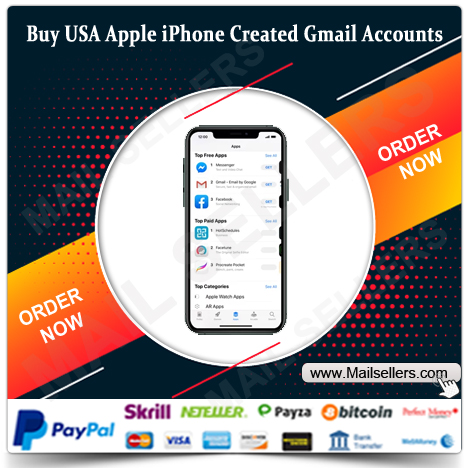 Buy USA Apple iPhone Created Gmail accounts